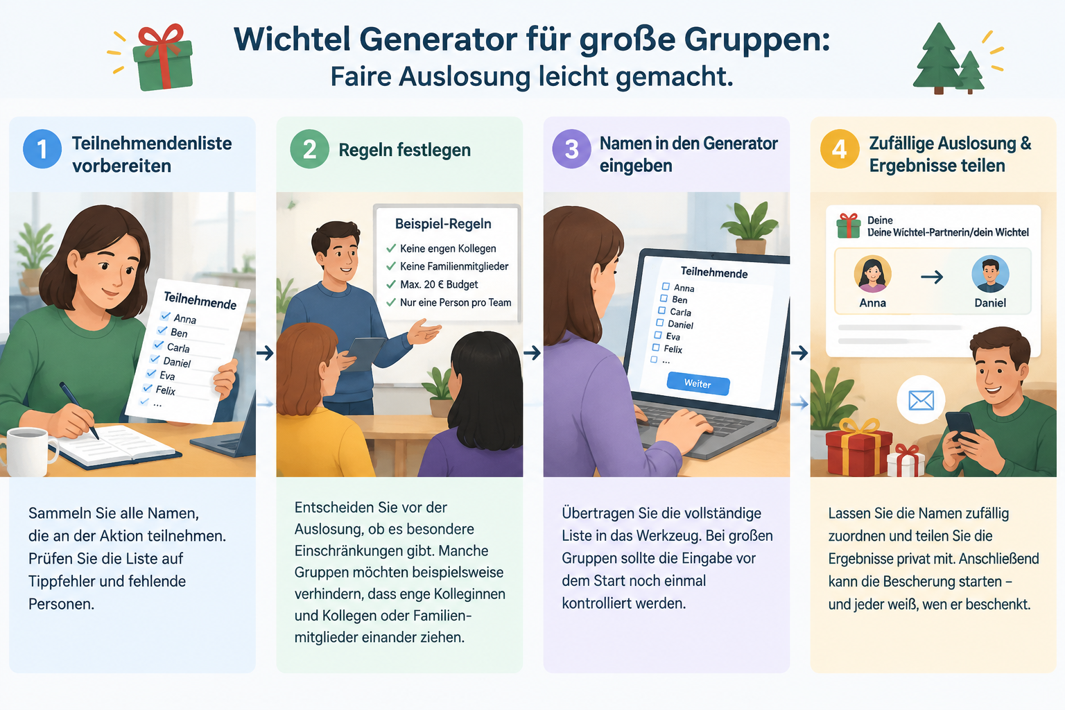 Step-by-step workflow infographic
