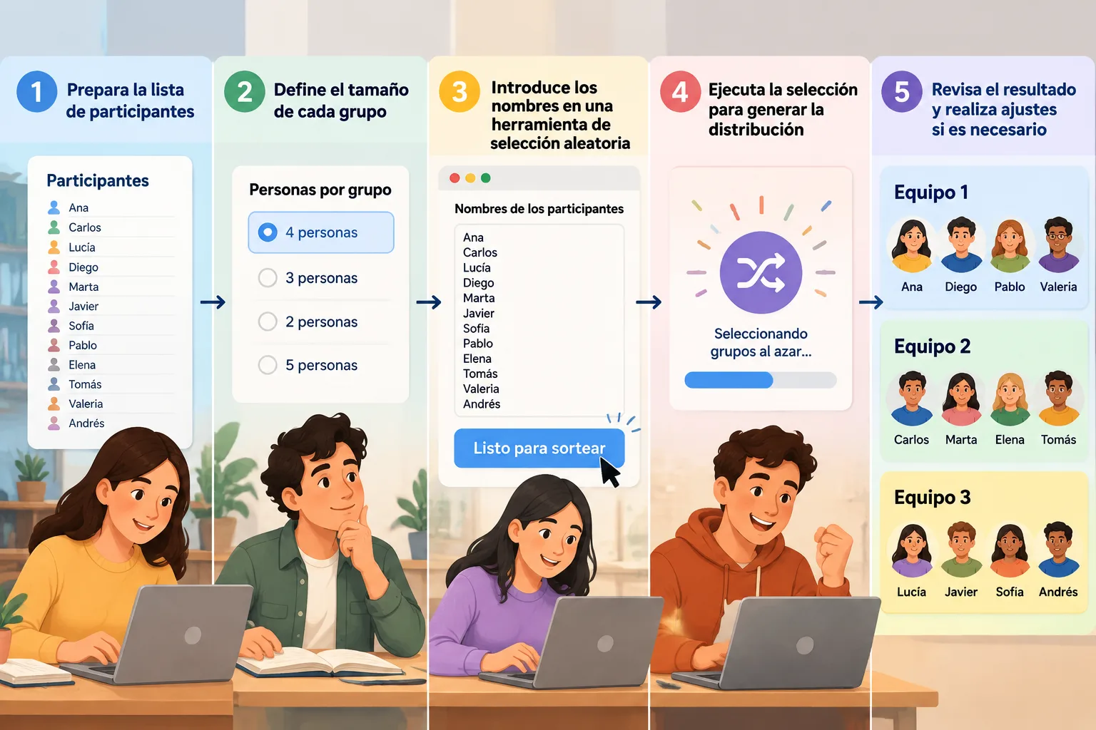 step-by-step workflow illustration