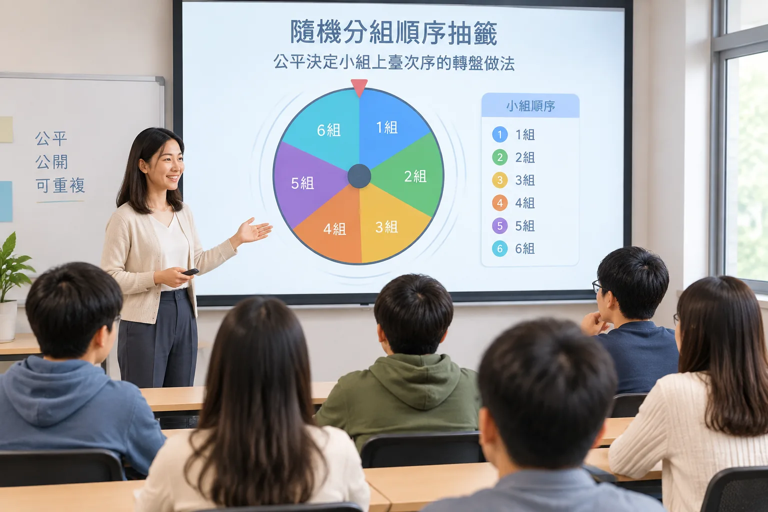 Instructional illustration of a classroom projector