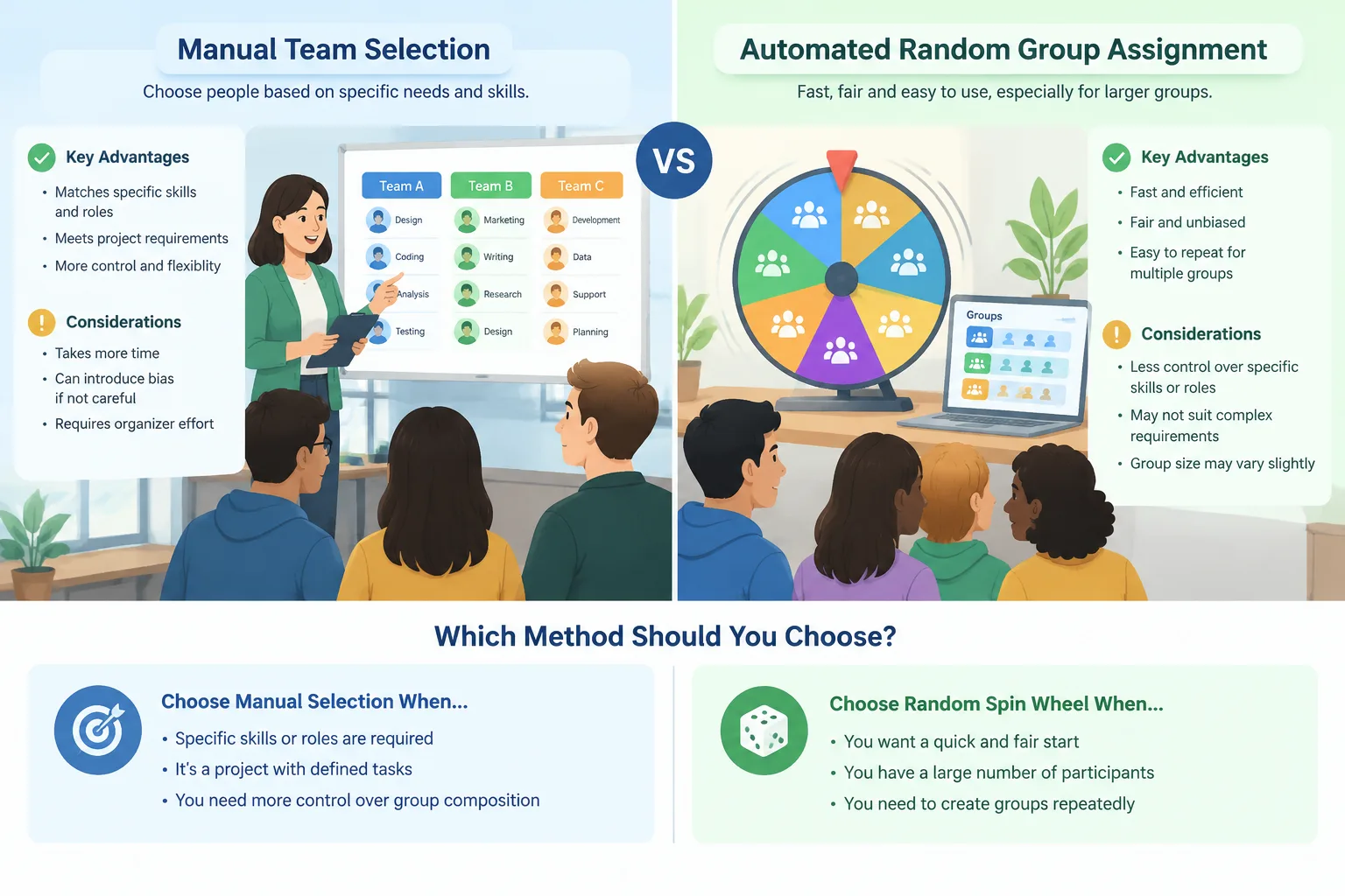 Comparison infographic