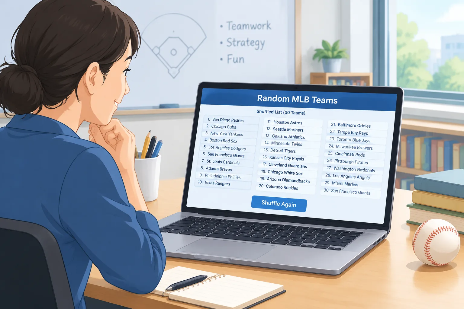 Clean instructional web illustration of a laptop screen