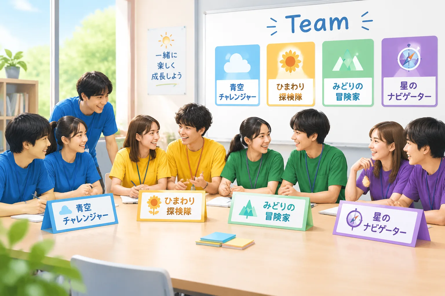 educational team grouping illustration
