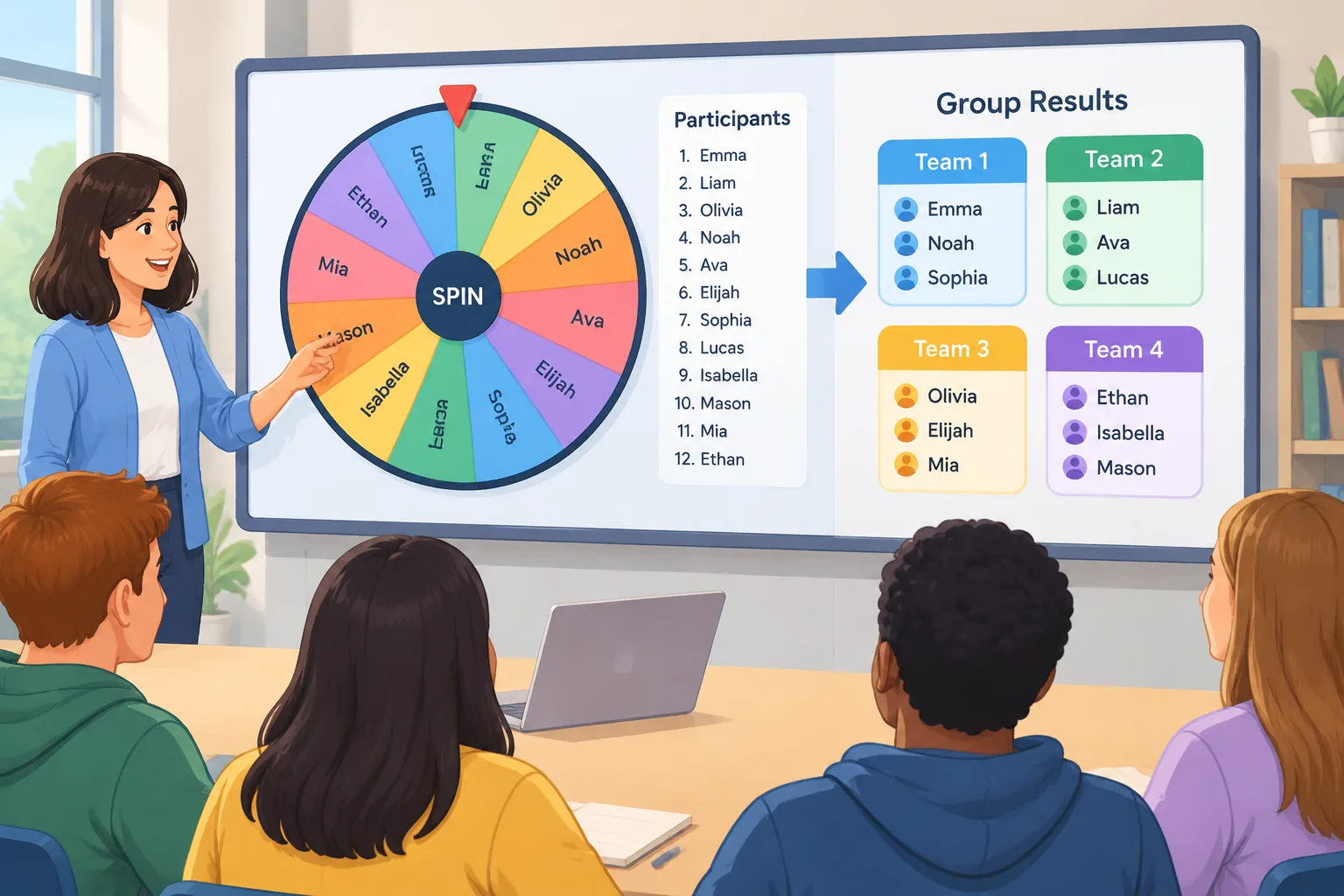 Clean instructional illustration
