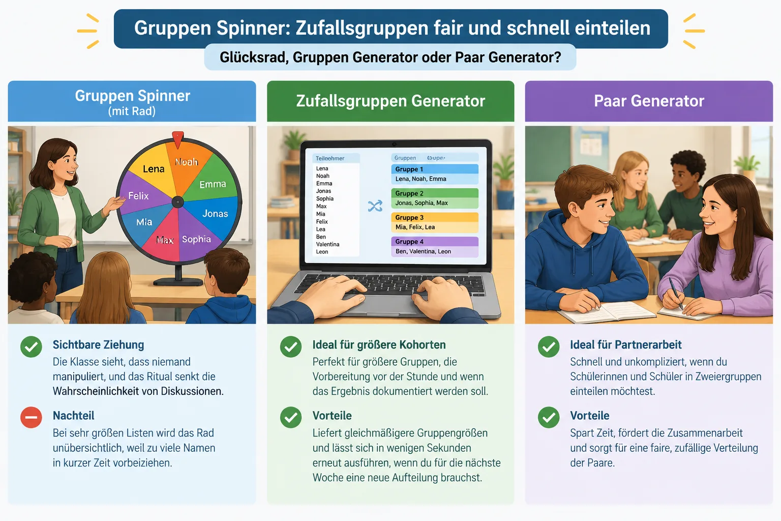 Infographic comparing wheel spinner