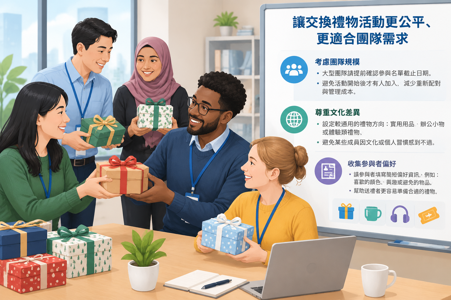 neutral workplace team activity illustration