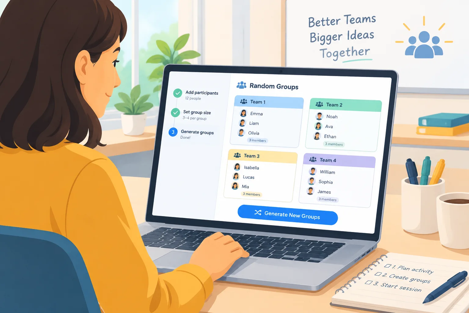 clean web-style illustration