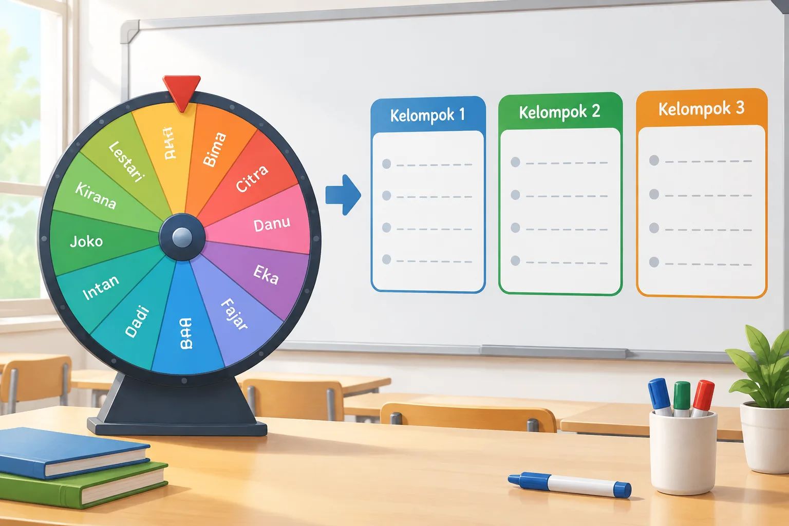 Instructional diagram of a spinning wheel
