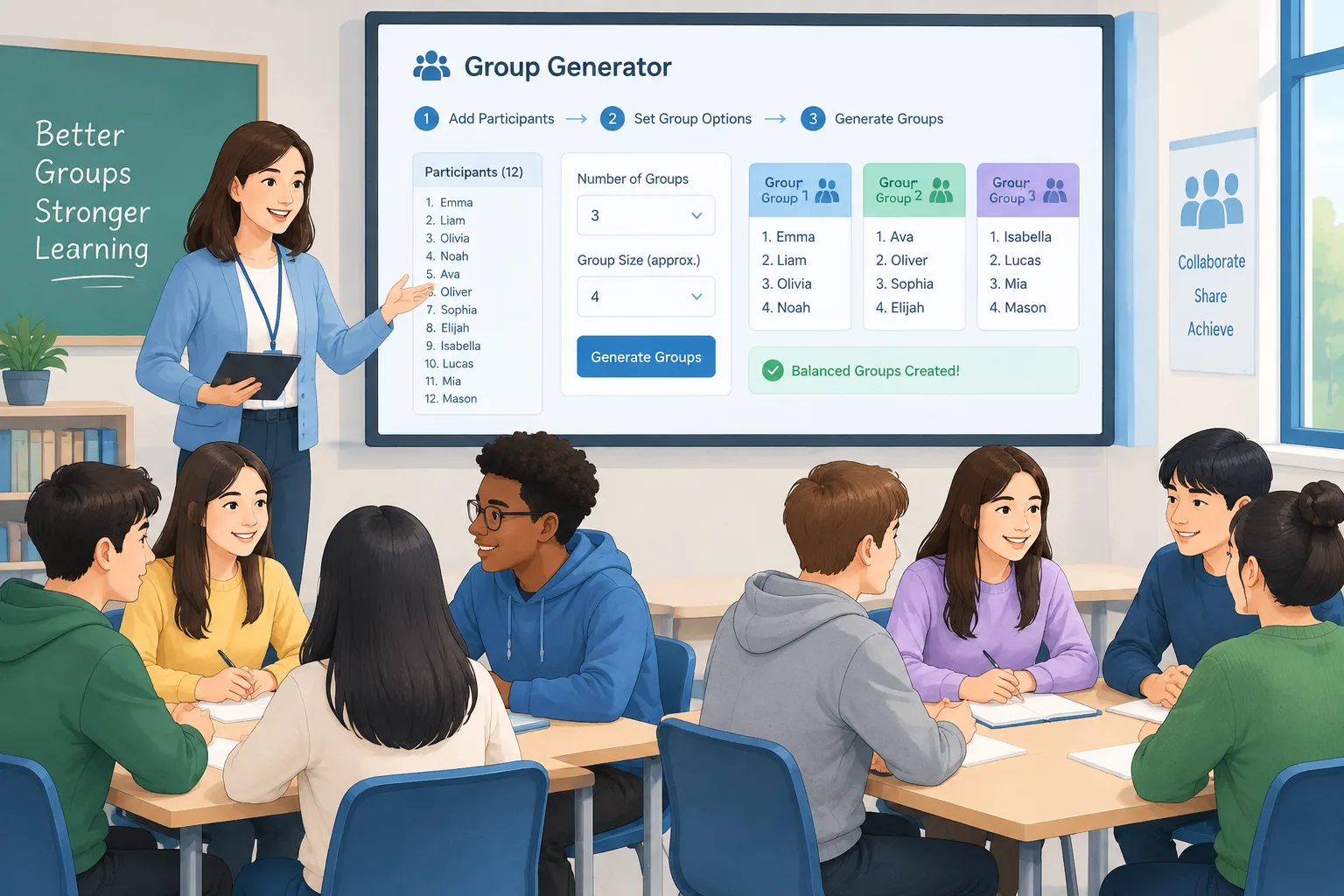 clean instructional illustration