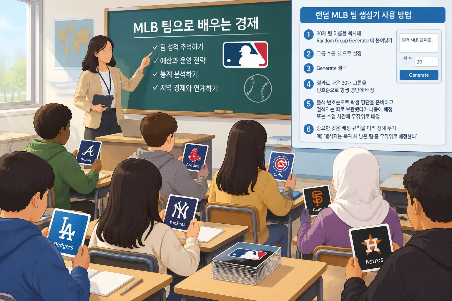 simple classroom scene
