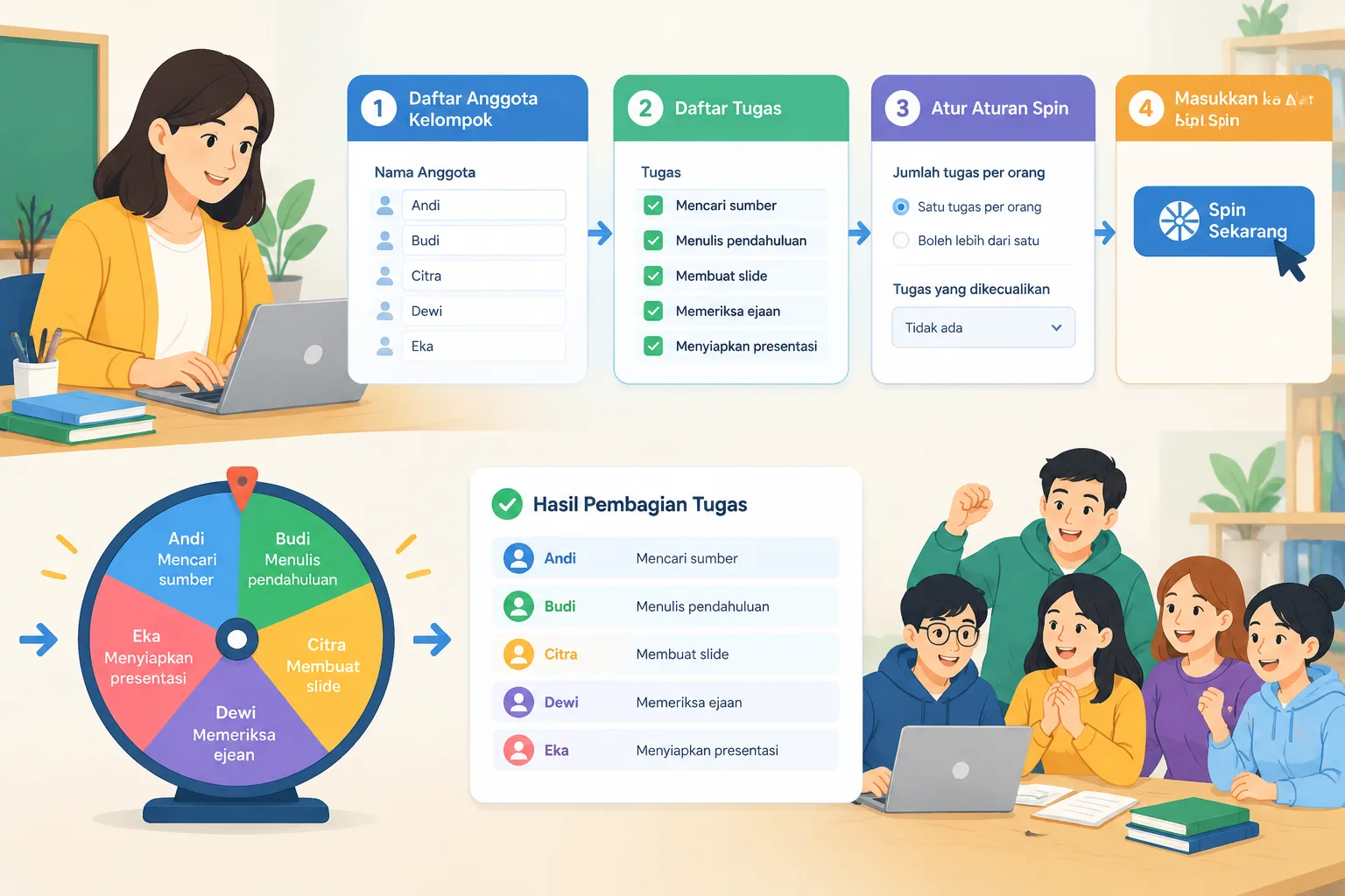 Step-by-step workflow