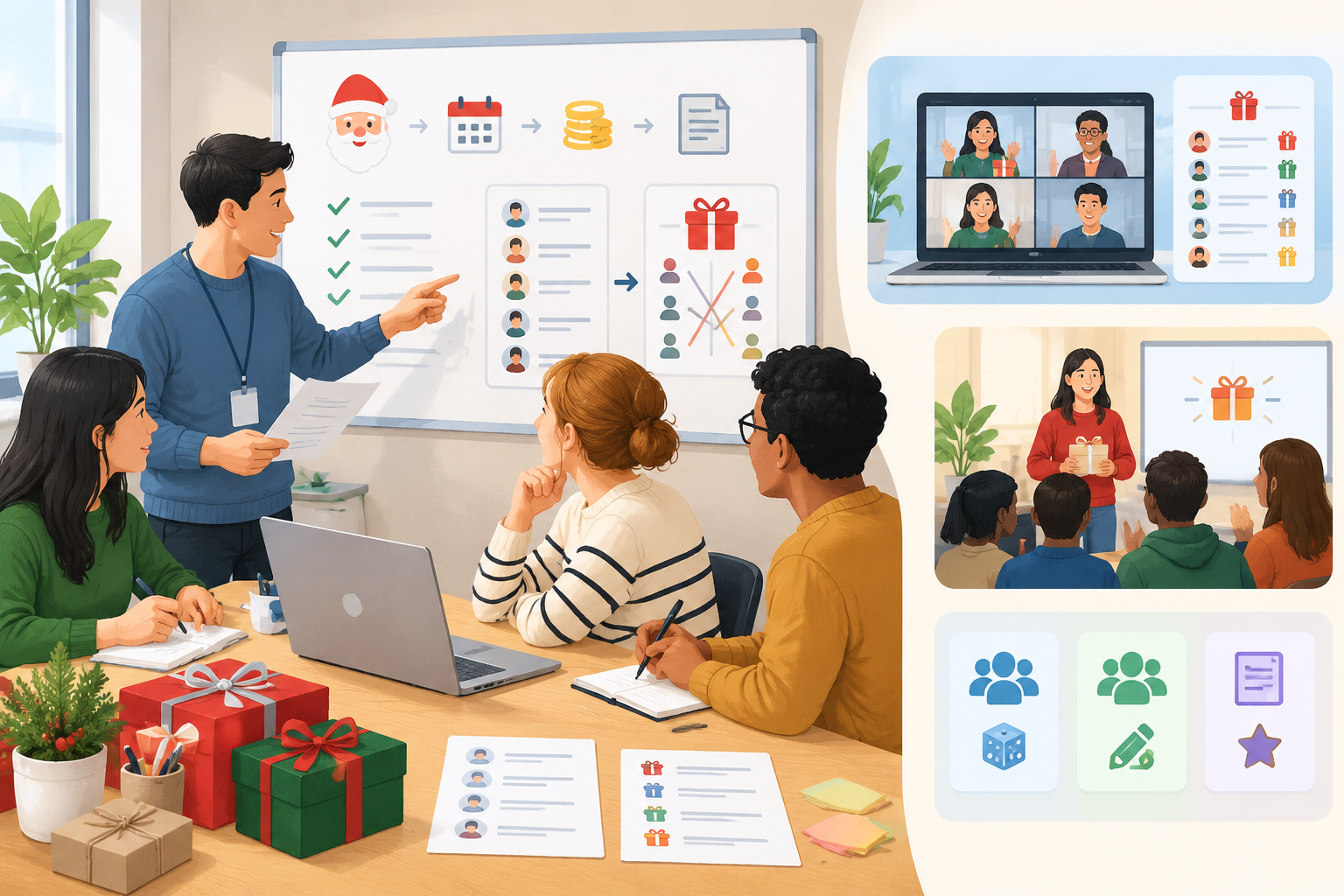 workshop style illustration