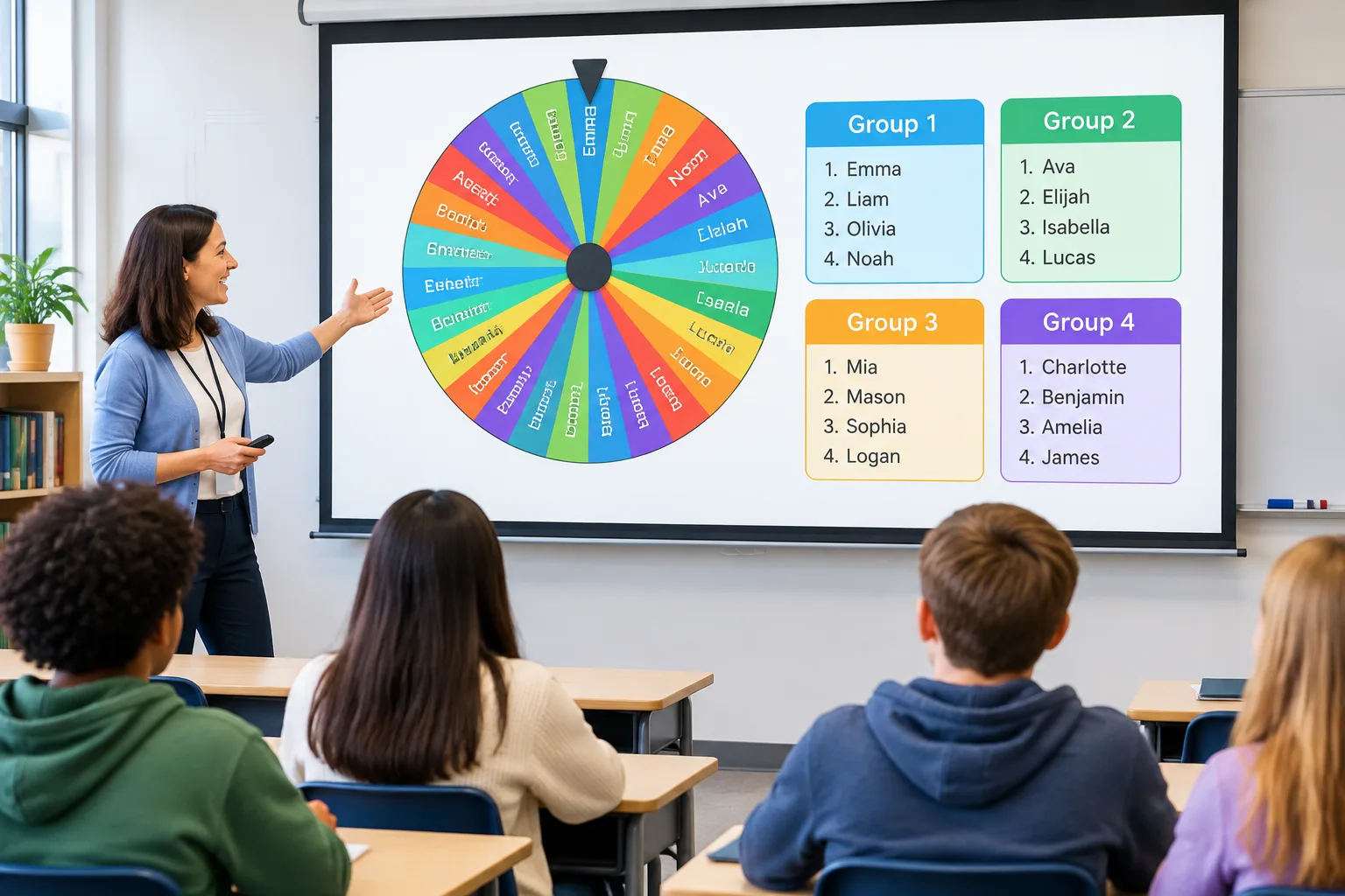 A projector screen