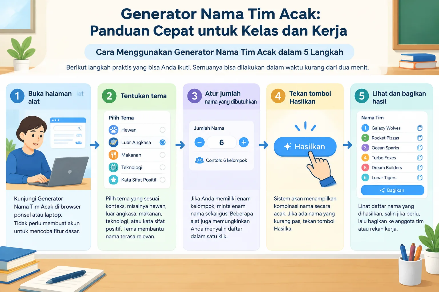 Step-by-step diagram