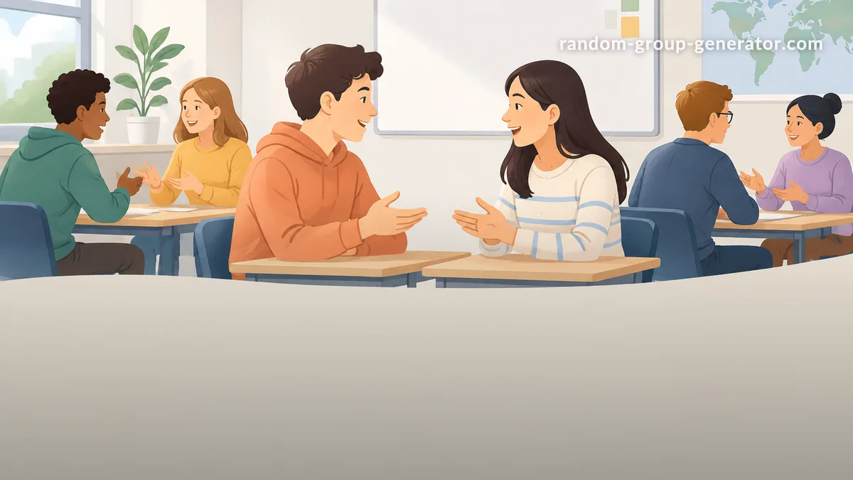 دليل الاقتران العشوائي لحصص اللغة: كيف تحفز طلابك على التحدث