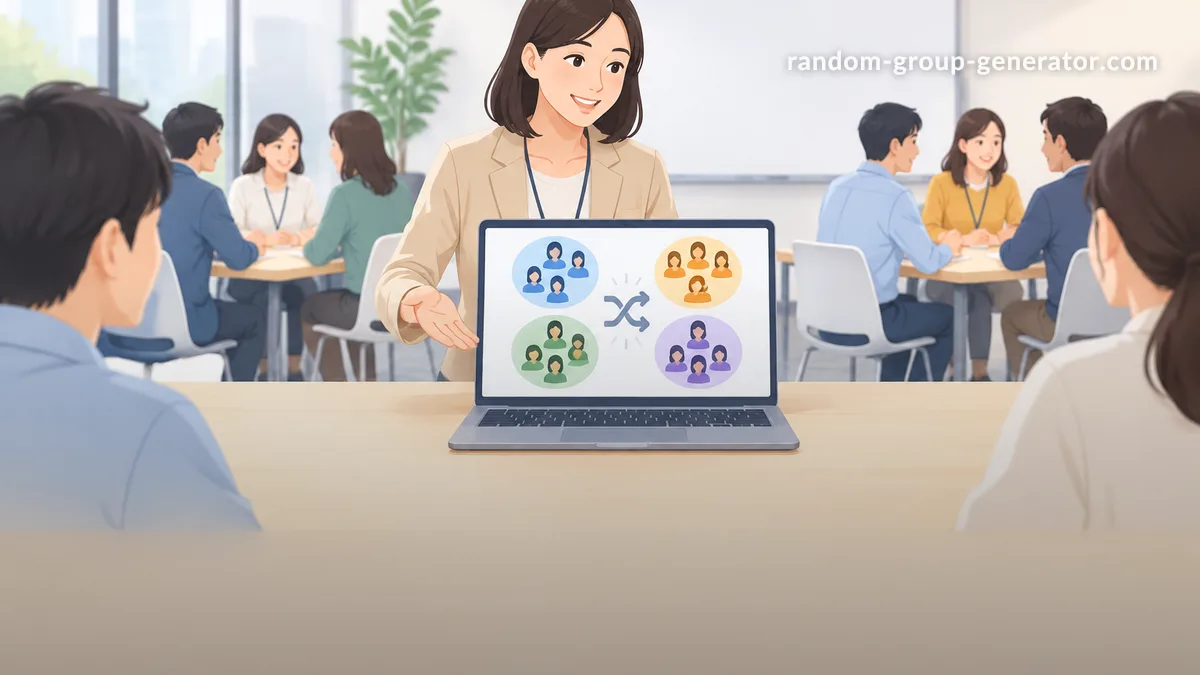 企業研修のチーム分け:ランダムグループジェネレーター活用の実践ガイド