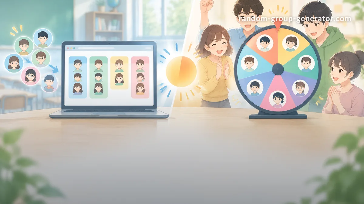 Random Group Generator vs Spin the Wheel:グループ分けに最適なツールはどっち?