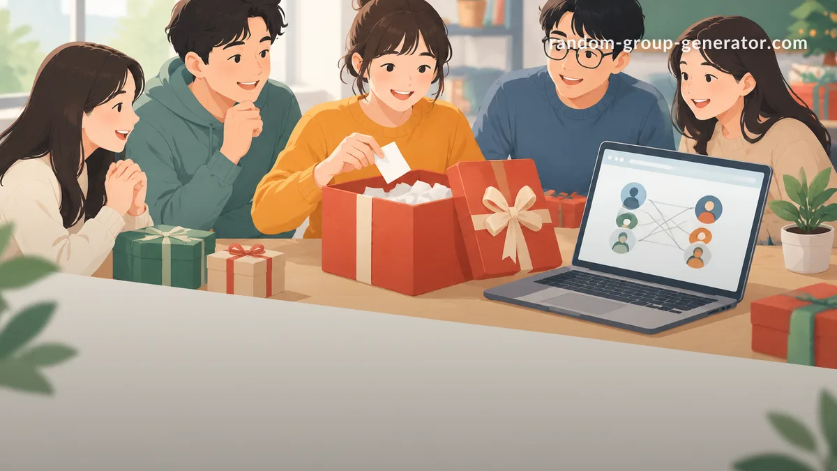 无需电子邮件的秘密礼物抽签：在线完成公平分配的方法