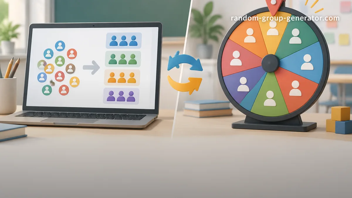 Random Group Generator vs. Spin the Wheel: Der beste Weg, zufällige Gruppen zu bilden