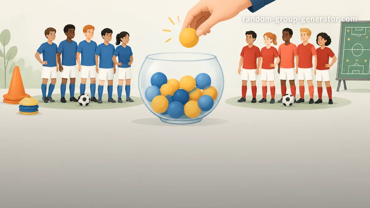 Tirage aléatoire d'équipe de football: créer des équipes équilibrées facilement
