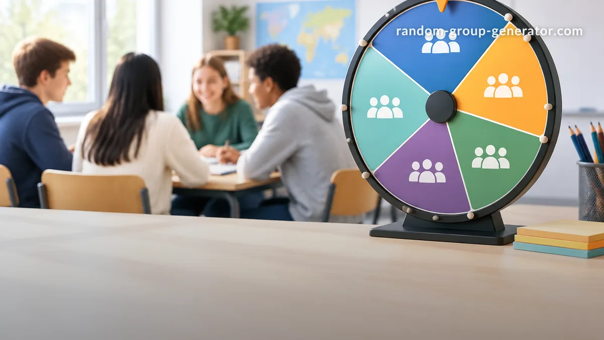 Spin für zufällige Gruppen: Gruppen fair und schnell erstellen