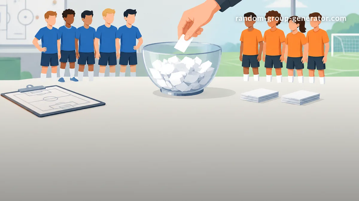 Fußballteams zufällig auslosen: faire Mannschaften schnell erstellen