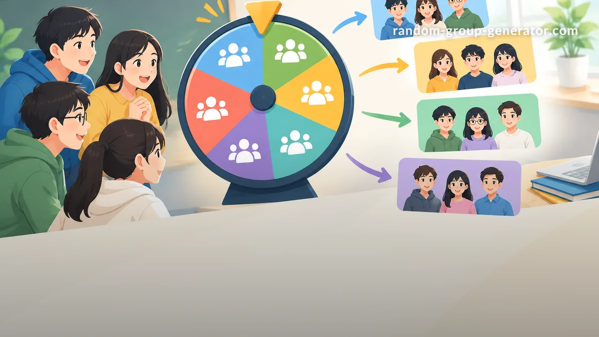 团队抽选转盘：把任意名单随机分成公平小队