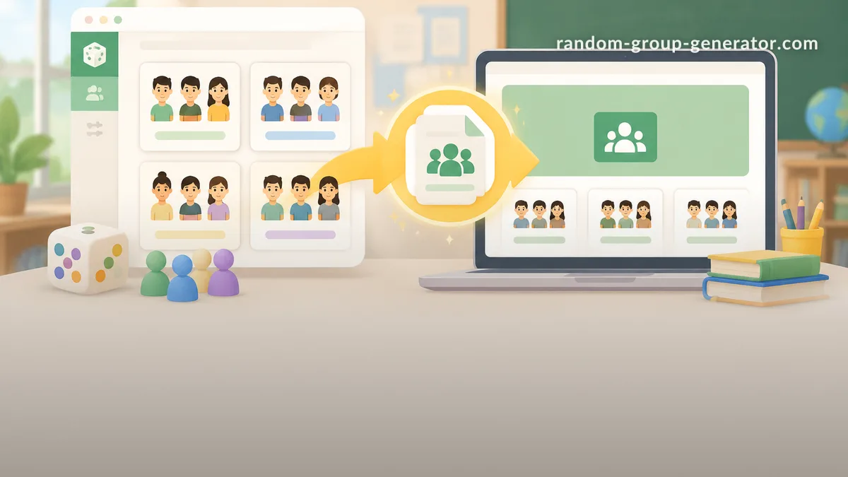 如何将随机分组导出到 Google Classroom:教师分步指南