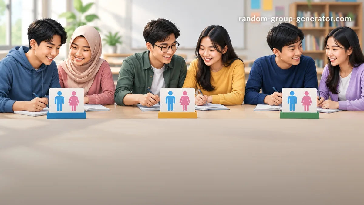 Cara Membuat Kelompok Acak yang Seimbang Berdasarkan Gender