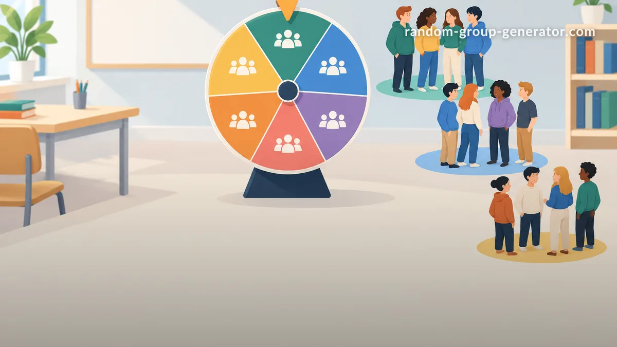 Roue de sélection d’équipes: répartir une liste en équipes équitables
