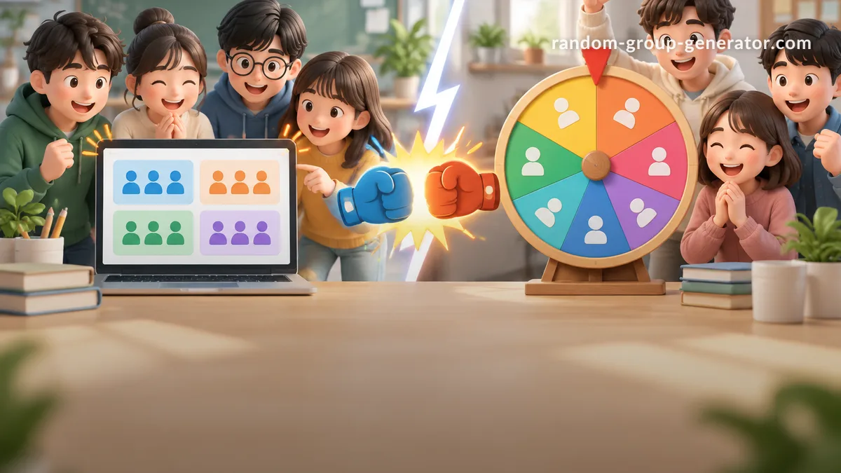 隨機分組生成器 vs Spin the Wheel:哪種工具最適合課堂分組與團隊活動?