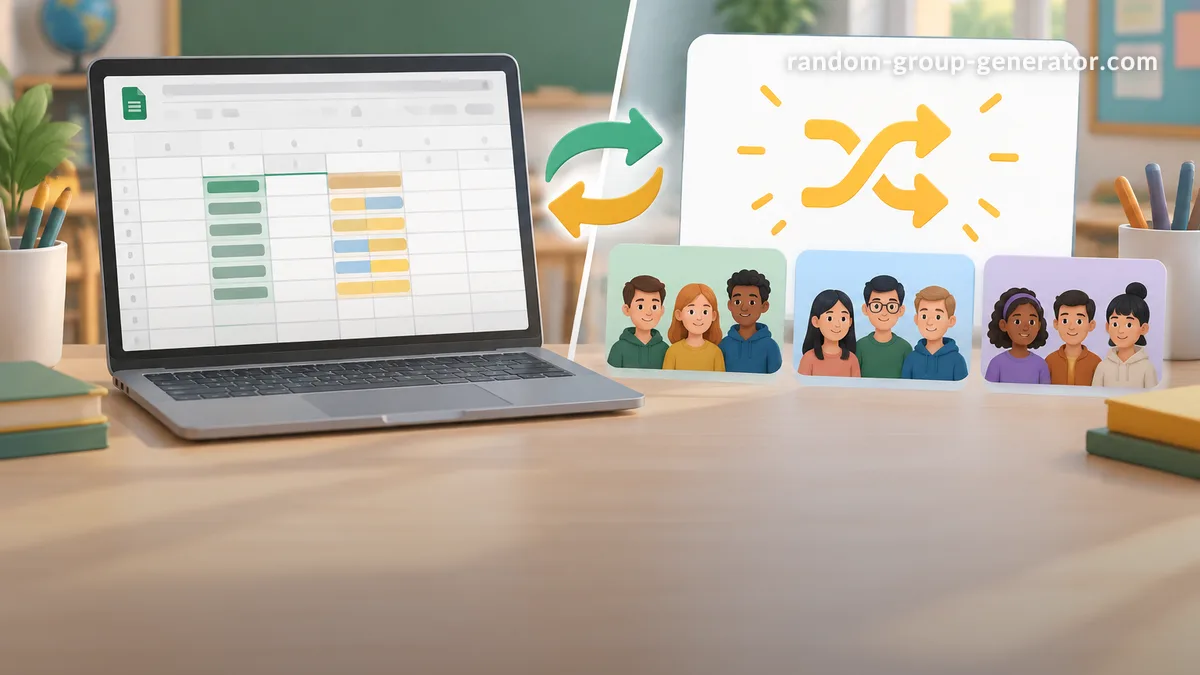 جداول بيانات Google مقابل أداة توليد المجموعات عبر الإنترنت: أيهما يناسب احتياجاتك في الفصل الدراسي؟