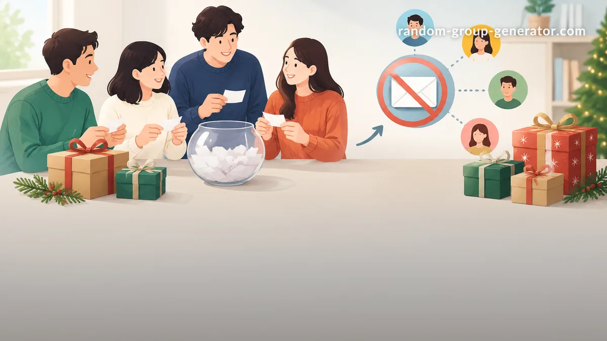이메일 없이 비밀 산타를 진행하는 방법