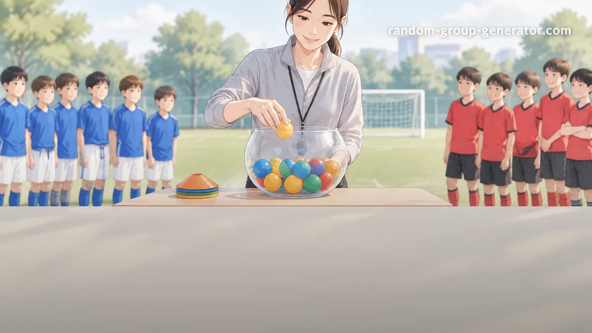 サッカーチーム分けの方法｜公平にチームを決める手順とコツ