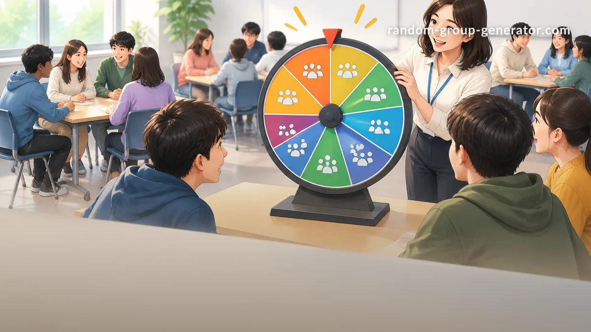 隨機分組轉盤:快速公平建立小組的方法