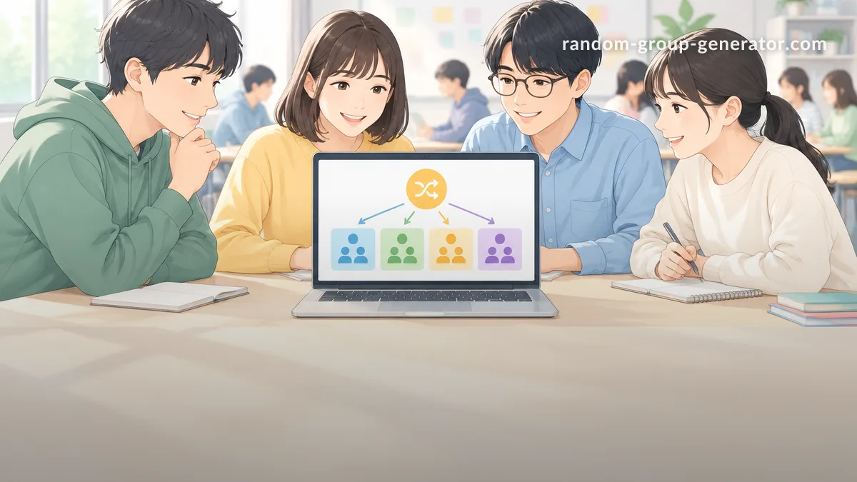 公平な勉強グループをオンラインで作る方法｜ランダム勉強グループ生成ツール