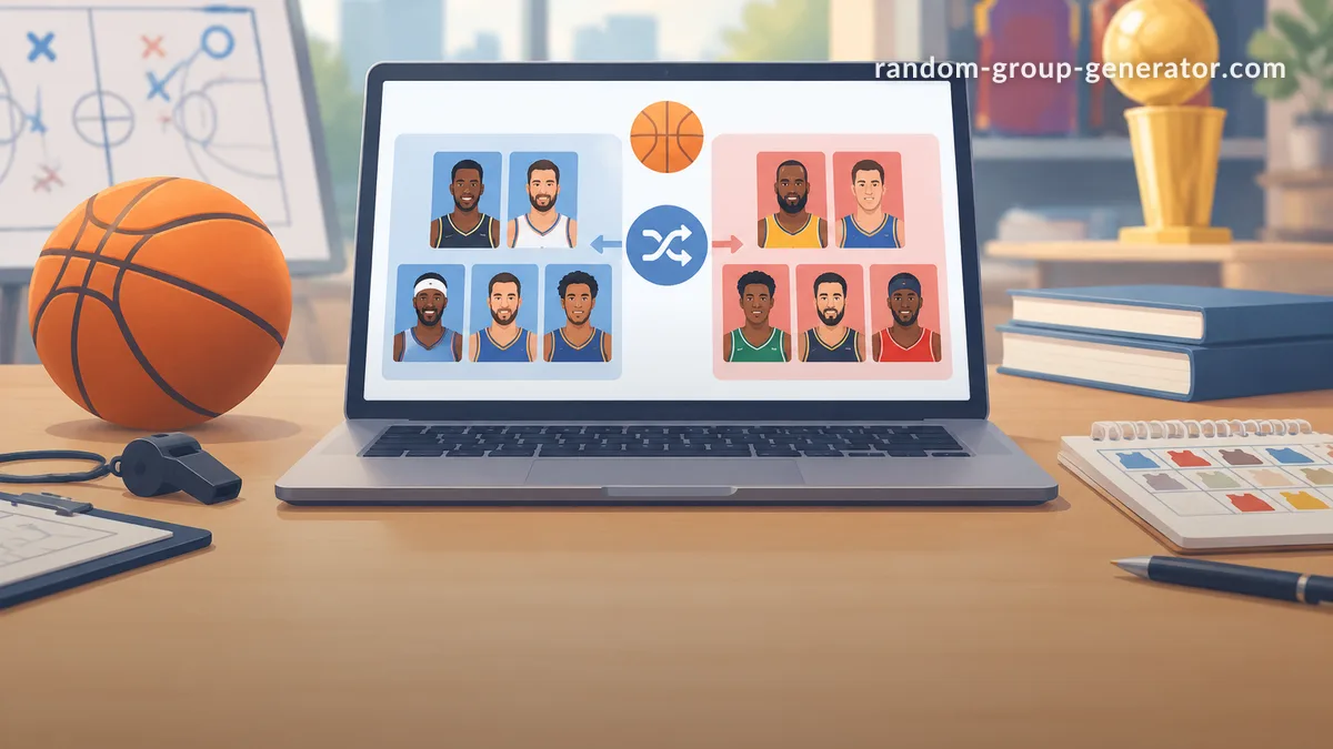 NBA随机团队生成器：公平练习和幻想草稿