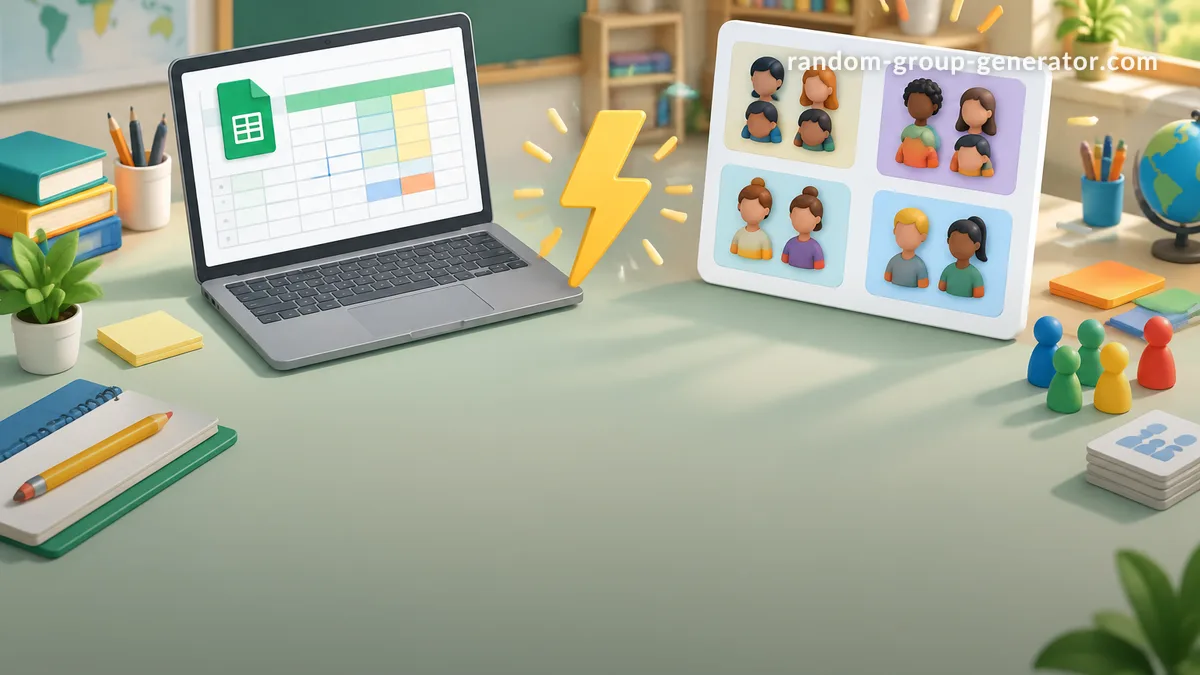 Google Sheets vs Generador de Grupos Online: ¿Cuál es Mejor para el Aula?