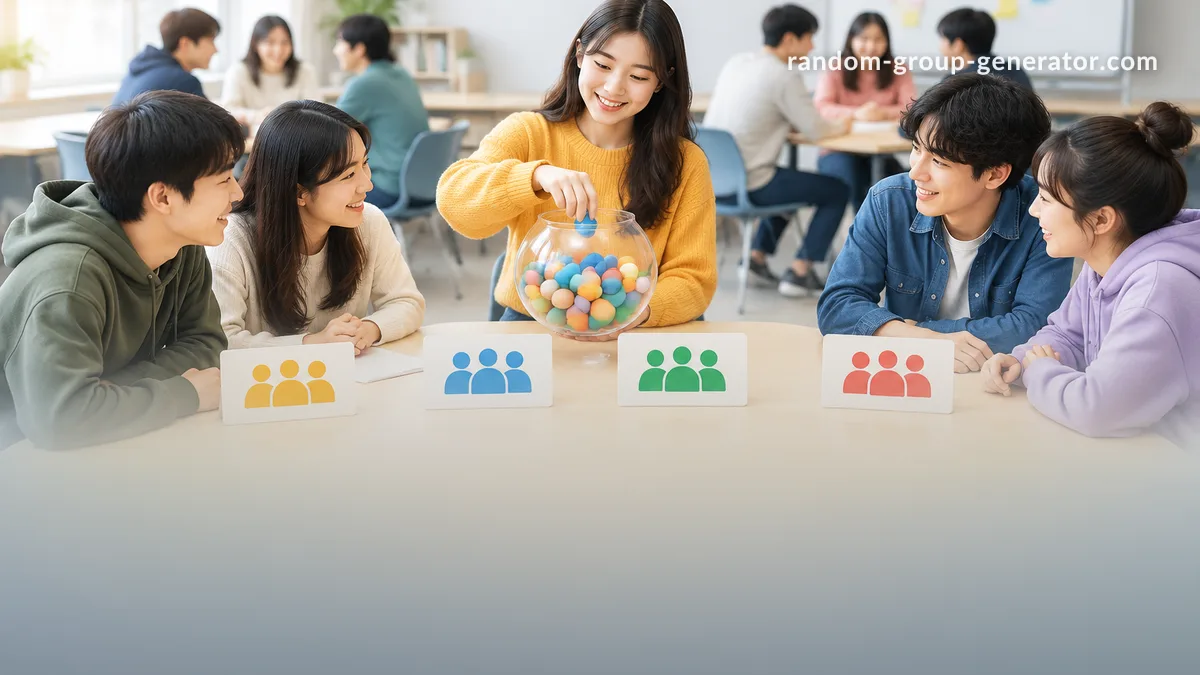 무작위 그룹 만들기로 공정한 팀 편성하는 방법