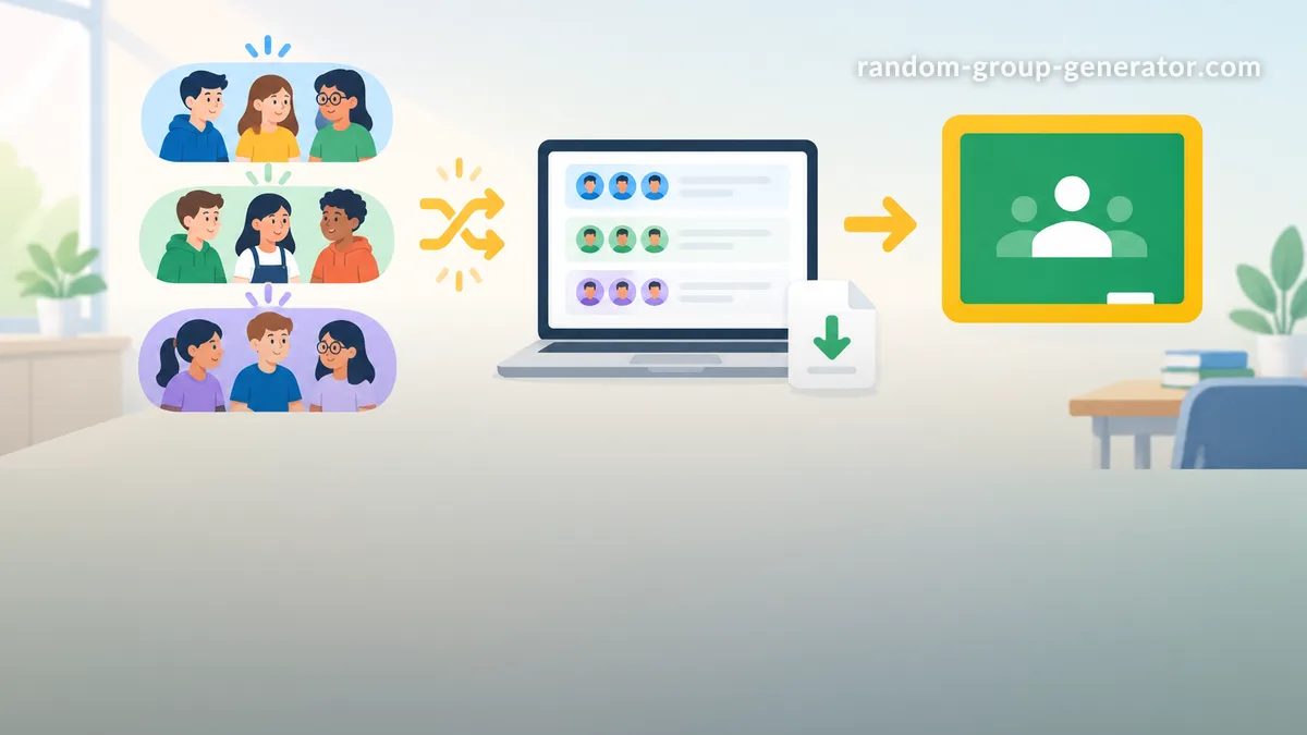 랜덤 그룹을 Google 클래스룸으로 내보내는 방법