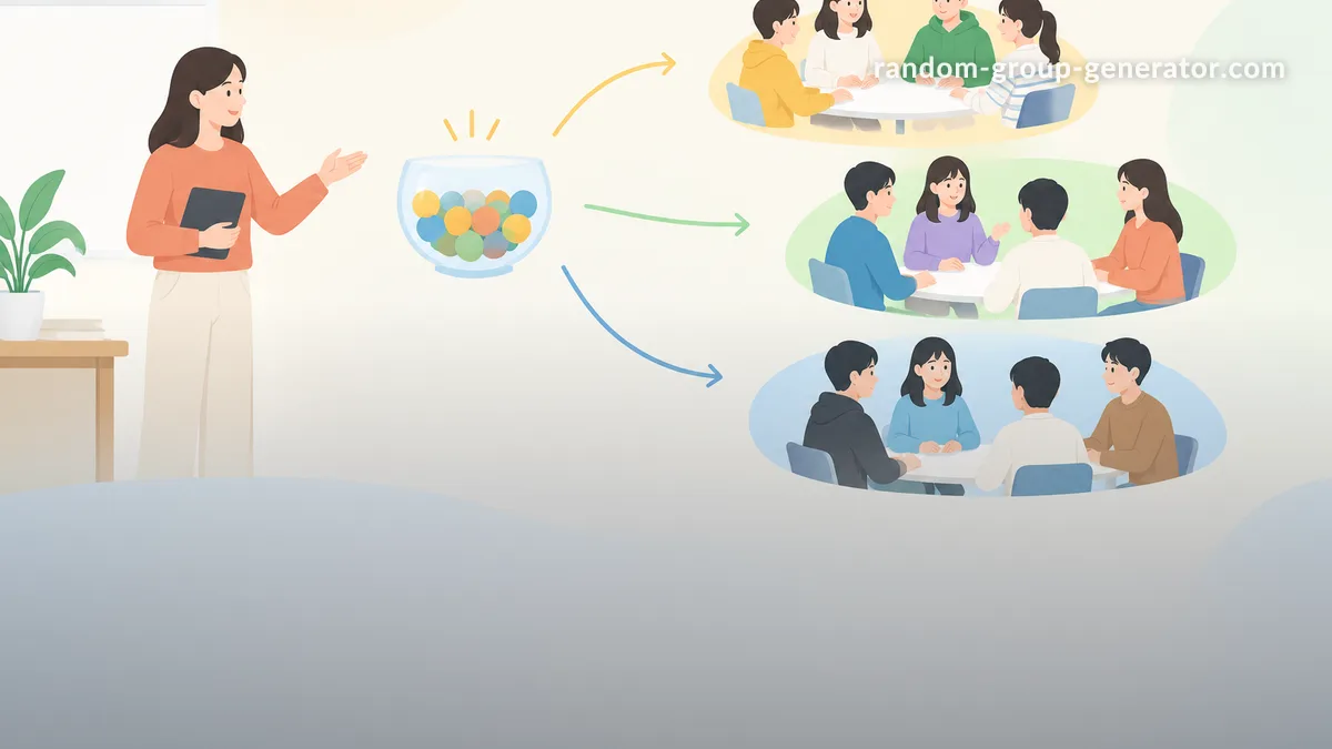 그룹을 무작위로 나누는 방법: 수업과 워크숍을 위한 공정한 모둠 구성