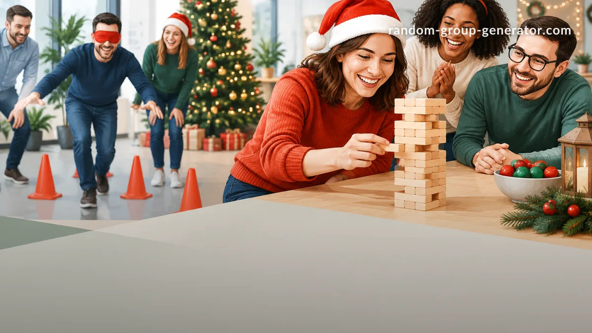 Büro-Weihnachtsfeier-Spiele, die pünktlich enden
