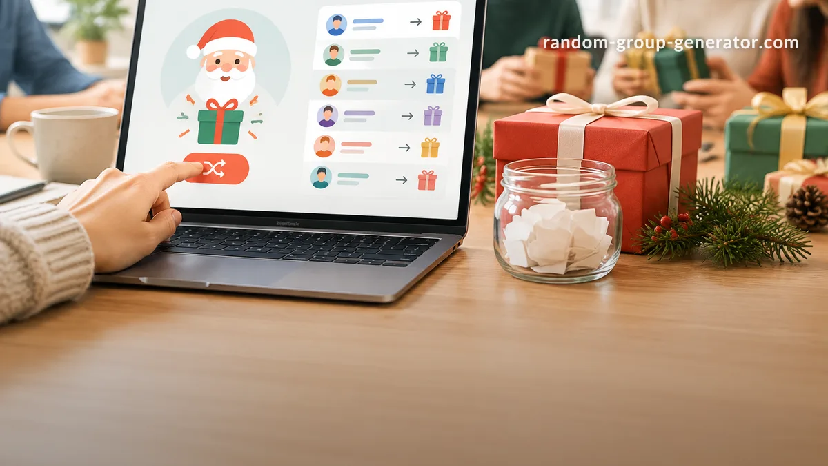 大型團體交換禮物抽籤工具:如何公平安排 Secret Santa