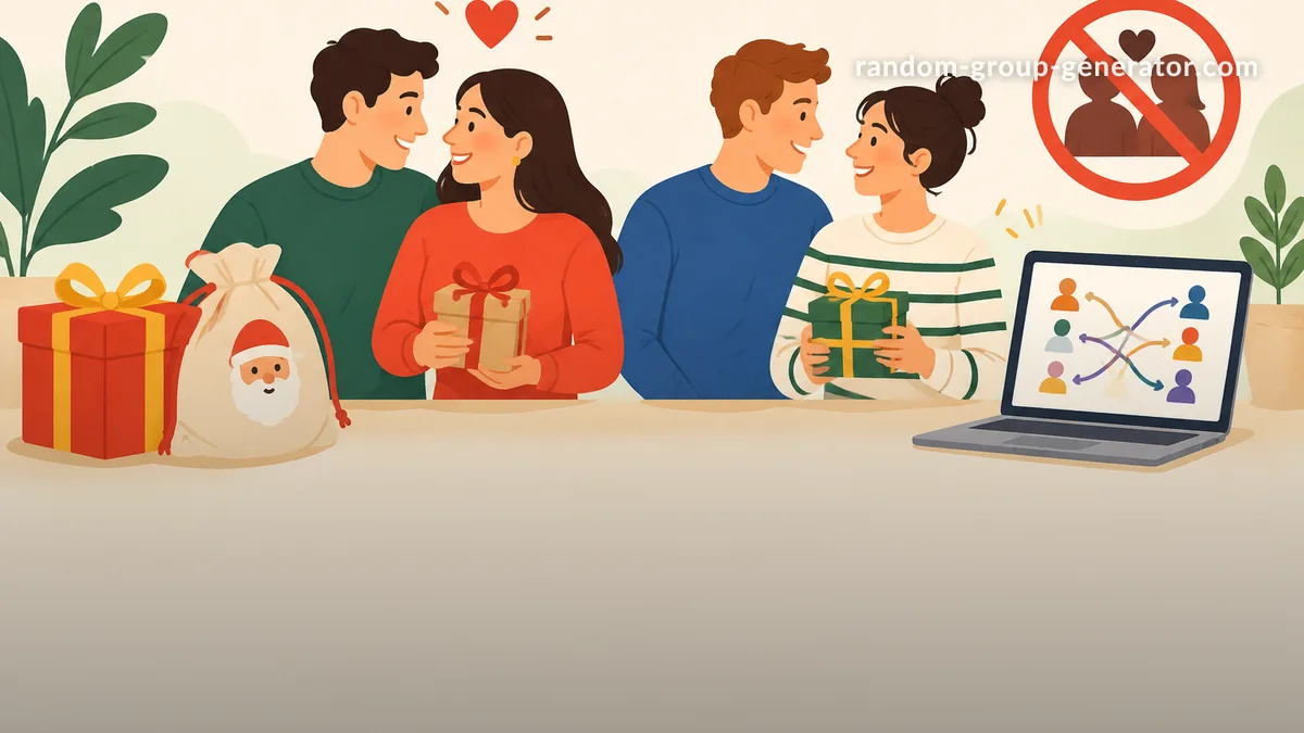 Cómo excluir parejas del amigo invisible sin perder la sorpresa