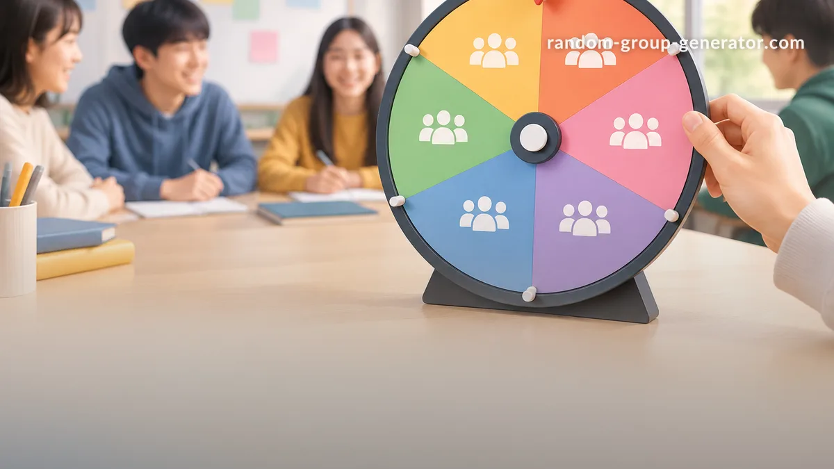 무작위 그룹 돌림판으로 공정하게 팀을 나누는 방법