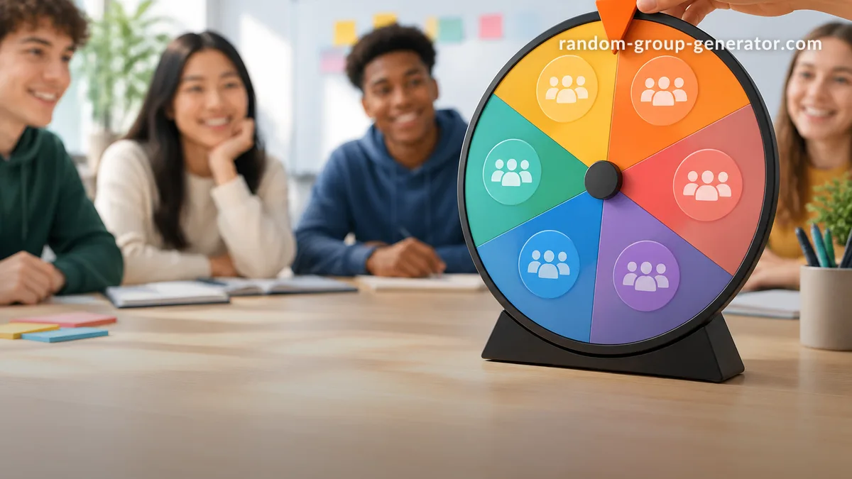 Random Group Wheel: A Fair Way to Create Teams and Pairs