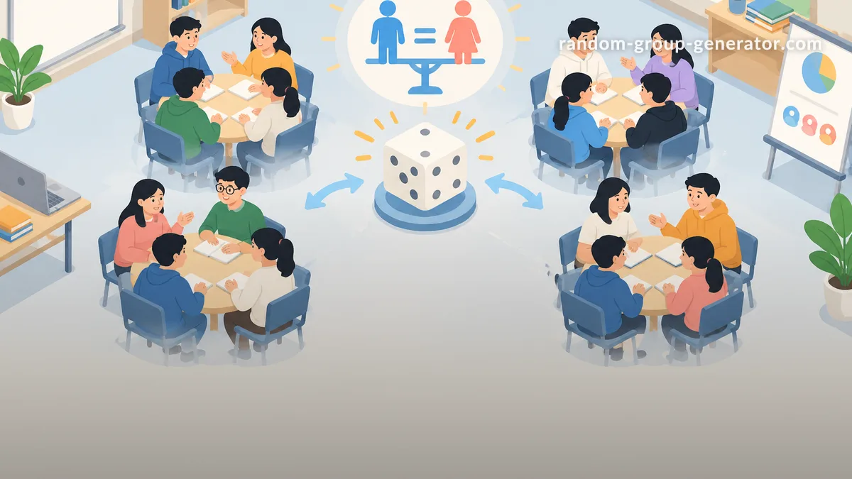 如何创建性别均衡的随机小组 – 实用指南