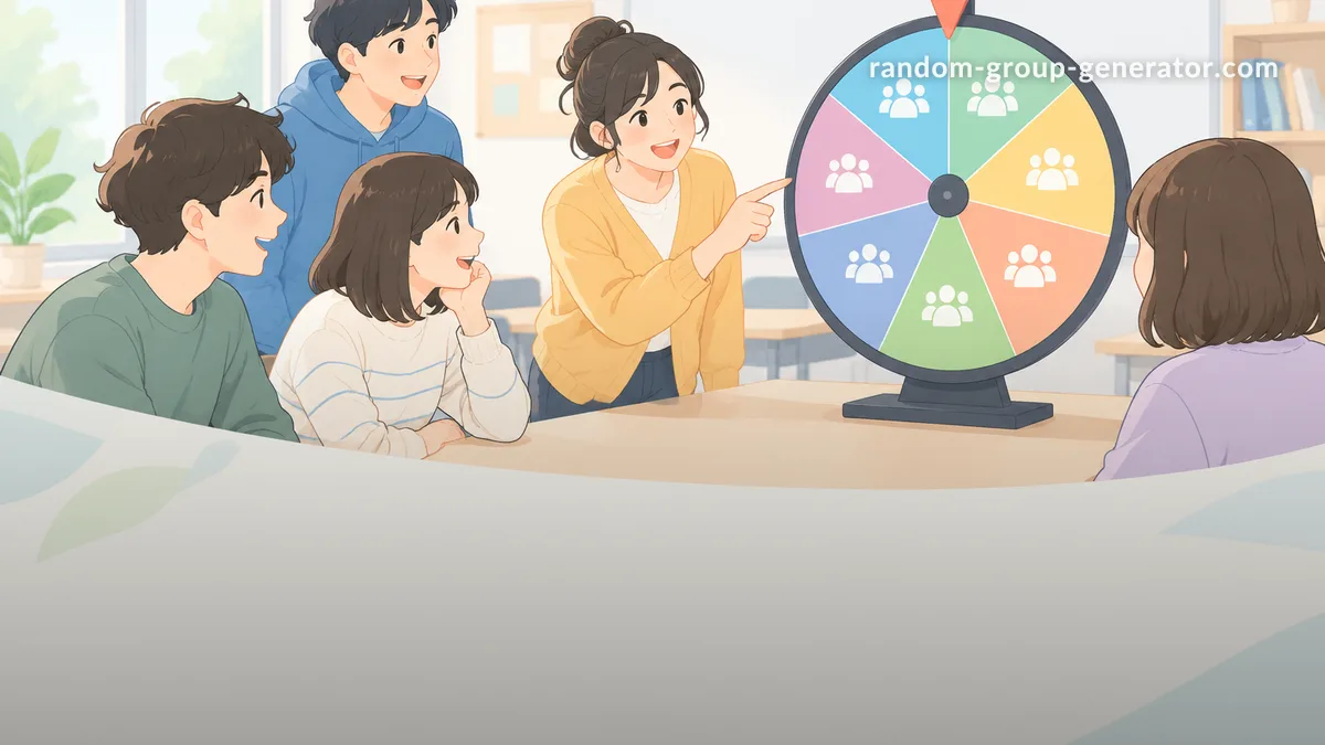 グループ分けスピンホイールの使い方|公平なチーム作成を簡単にする方法