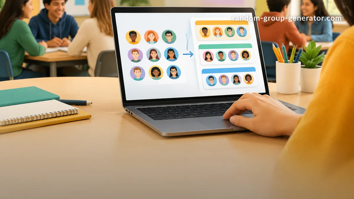Creador de grupos aleatorios: cómo formar equipos justos en clase y talleres